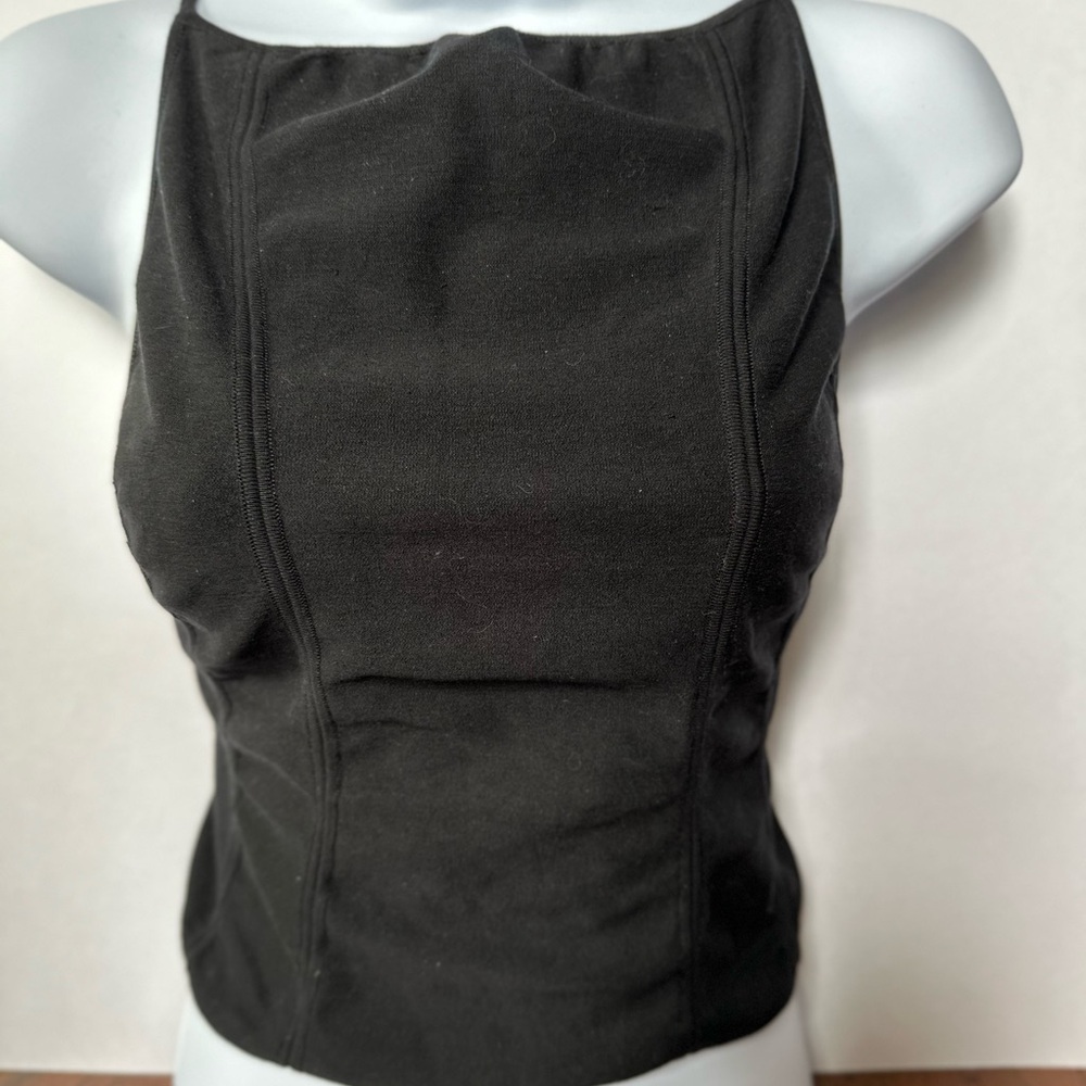 Gucci Black Sleeveless Fitted Bustier Top